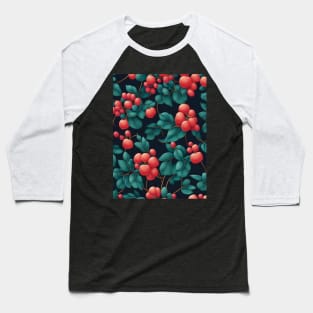 Cherries pattern design Baseball T-Shirt